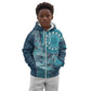 South Africa Whale Festival Personalized Kid Hoodie African Shwe Shwe Pattern - African Pride