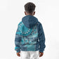 South Africa Whale Festival Personalized Kid Hoodie African Shwe Shwe Pattern - African Pride