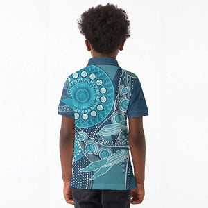 South Africa Whale Festival Personalized Kid Polo Shirt African Shwe Shwe Pattern - African Pride