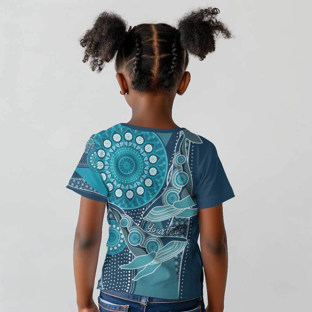South Africa Whale Festival Personalized Kid T shirt African Shwe Shwe Pattern - African Pride