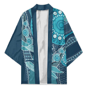 Personalized South Africa Whale Fes Kimono African Shwe Shwe Pattern