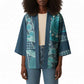 Personalized South Africa Whale Fes Kimono African Shwe Shwe Pattern
