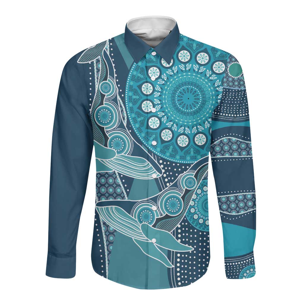 South Africa Whale Festival Personalized Long Sleeve Button Shirt African Shwe Shwe Pattern - African Pride