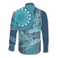 South Africa Whale Festival Personalized Long Sleeve Button Shirt African Shwe Shwe Pattern - African Pride