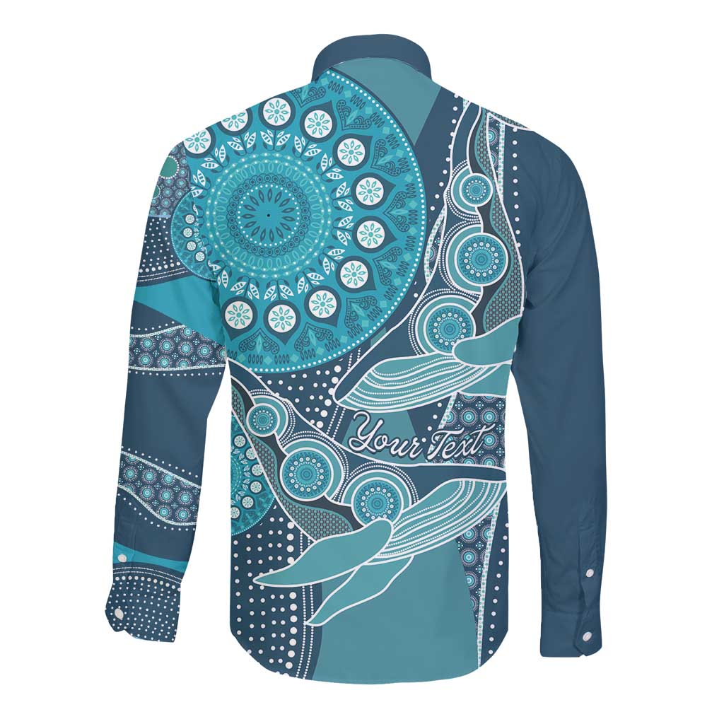 South Africa Whale Festival Personalized Long Sleeve Button Shirt African Shwe Shwe Pattern - African Pride