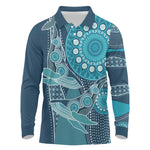 South Africa Whale Festival Personalized Long Sleeve Polo Shirt African Shwe Shwe Pattern - African Pride