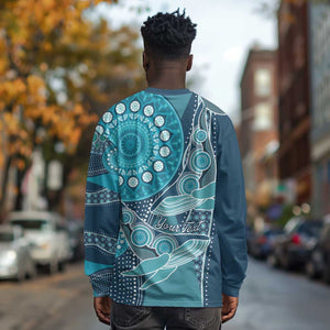 South Africa Whale Festival Personalized Long Sleeve Shirt African Shwe Shwe Pattern - African Pride