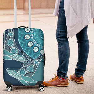 South Africa Whale Festival Luggage Cover African Shwe Shwe Pattern - African Pride