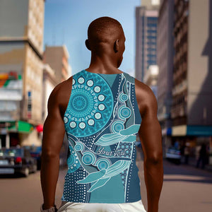 South Africa Whale Festival Personalized Men Tank Top African Shwe Shwe Pattern - African Pride