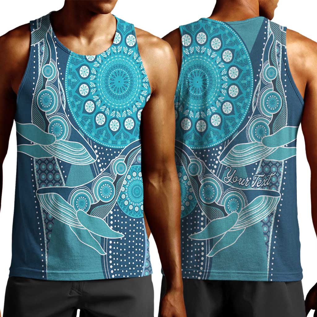 South Africa Whale Festival Personalized Men Tank Top African Shwe Shwe Pattern - African Pride