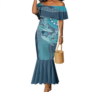 South Africa Whale Festival Personalized Mermaid Dress African Shwe Shwe Pattern - African Pride