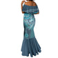 South Africa Whale Festival Personalized Mermaid Dress African Shwe Shwe Pattern - African Pride