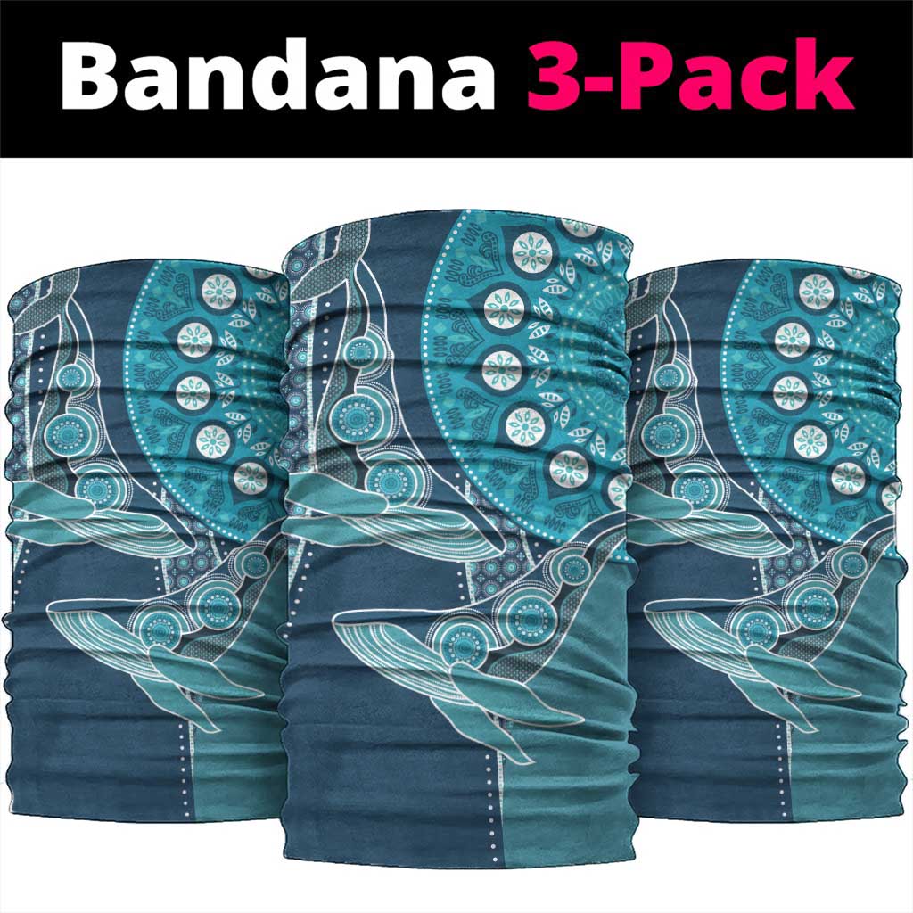 South Africa Whale Festival Neck Gaiter African Shwe Shwe Pattern - African Pride