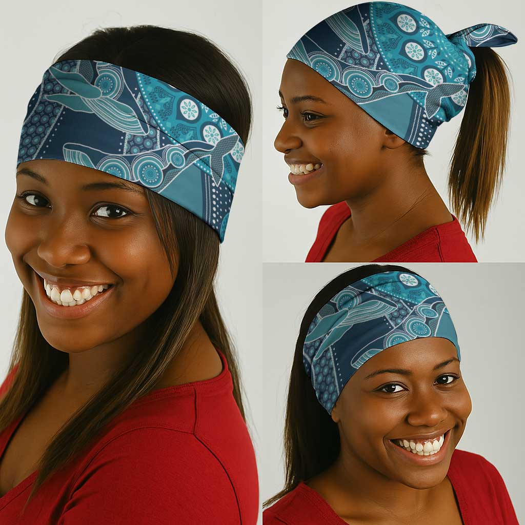 South Africa Whale Festival Neck Gaiter African Shwe Shwe Pattern - African Pride