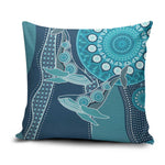 South Africa Whale Fes Pillow Cover African Shwe Shwe Pattern