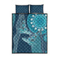South Africa Whale Festival Quilt Bed Set African Shwe Shwe Pattern - African Pride