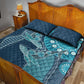 South Africa Whale Festival Quilt Bed Set African Shwe Shwe Pattern - African Pride