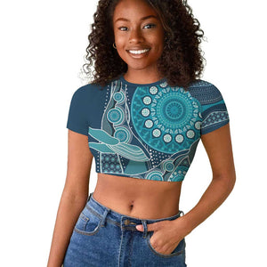 South Africa Whale Festival Personalized Raglan Cropped T shirt African Shwe Shwe Pattern - African Pride