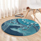 South Africa Whale Festival Round Carpet African Shwe Shwe Pattern - African Pride