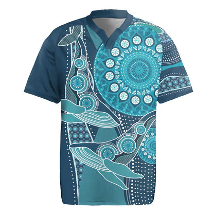 South Africa Whale Festival Personalized Rugby Jersey African Shwe Shwe Pattern - African Pride