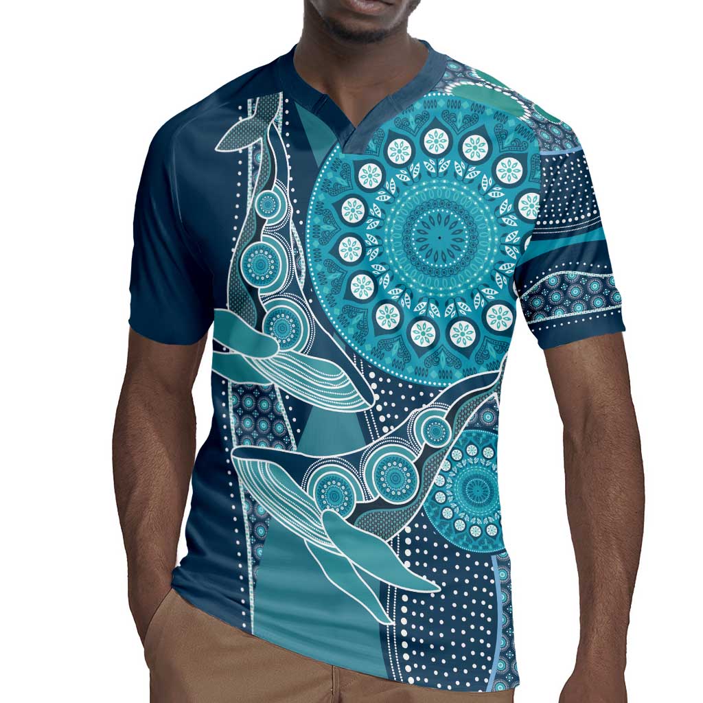 South Africa Whale Festival Personalized Rugby Jersey African Shwe Shwe Pattern - African Pride