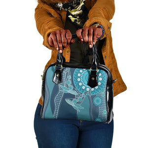 South Africa Whale Festival Shoulder Handbag African Shwe Shwe Pattern - African Pride
