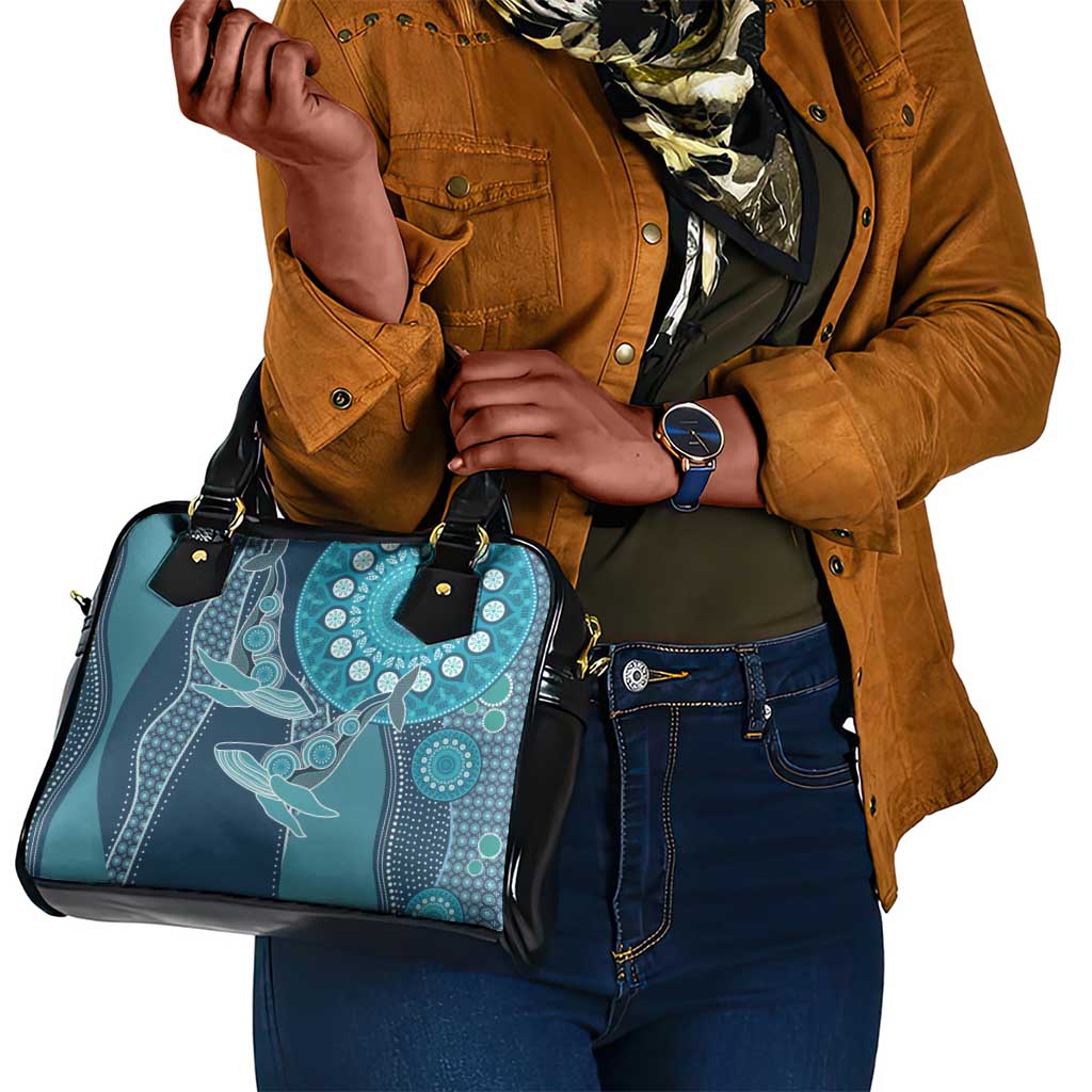 South Africa Whale Festival Shoulder Handbag African Shwe Shwe Pattern - African Pride