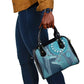 South Africa Whale Festival Shoulder Handbag African Shwe Shwe Pattern - African Pride