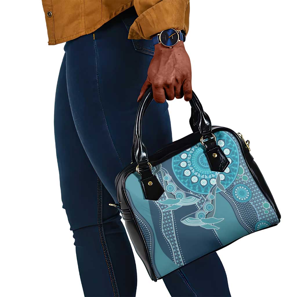 South Africa Whale Festival Shoulder Handbag African Shwe Shwe Pattern - African Pride