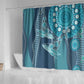South Africa Whale Festival Shower Curtain African Shwe Shwe Pattern - African Pride