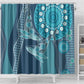 South Africa Whale Festival Shower Curtain African Shwe Shwe Pattern - African Pride