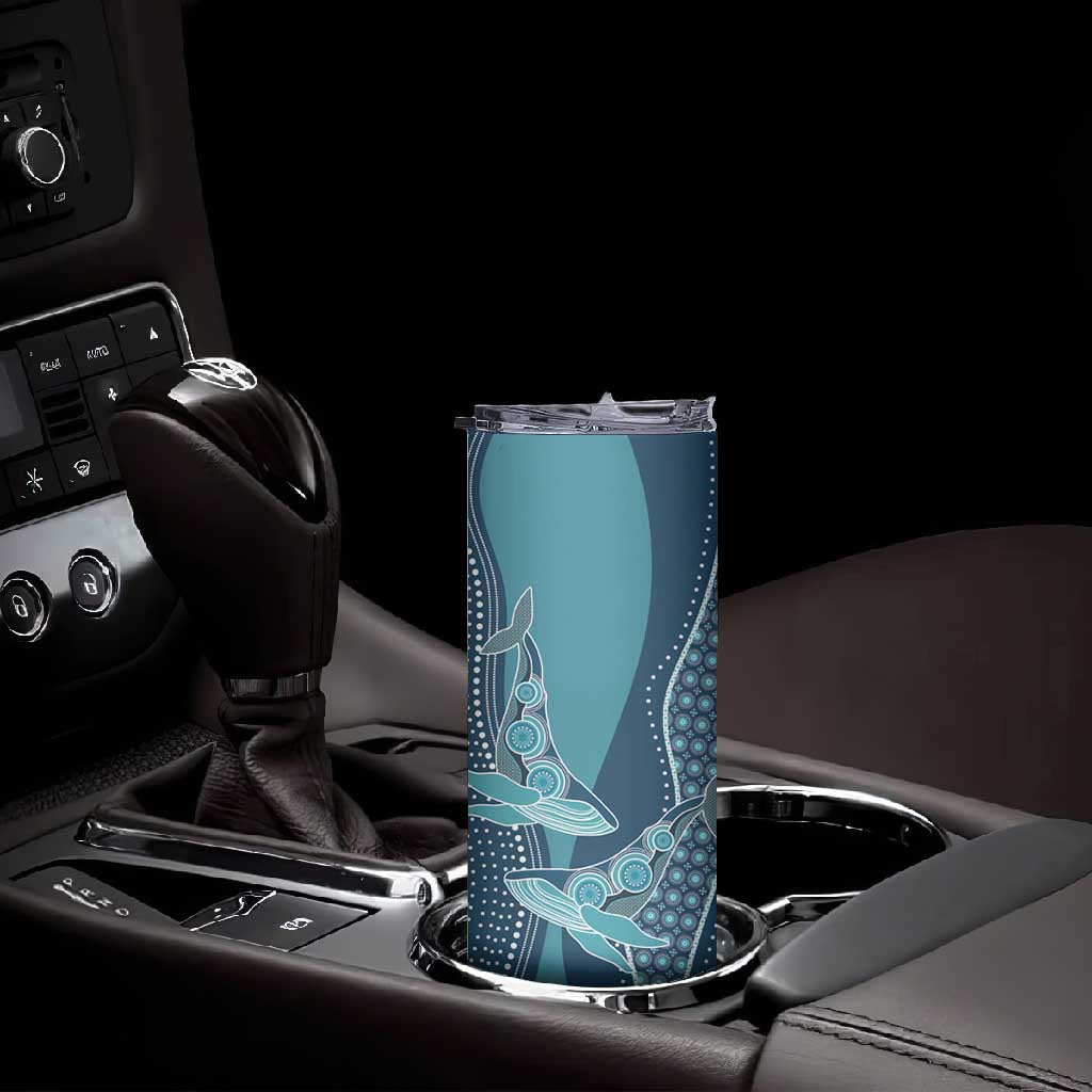 South Africa Whale Festival Personalized Skinny Tumbler African Shwe Shwe Pattern - African Pride