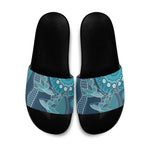 South Africa Whale Fes Slide Sandals African Shwe Shwe Pattern