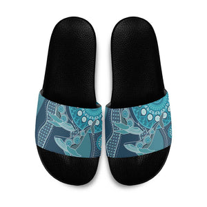 South Africa Whale Fes Slide Sandals African Shwe Shwe Pattern