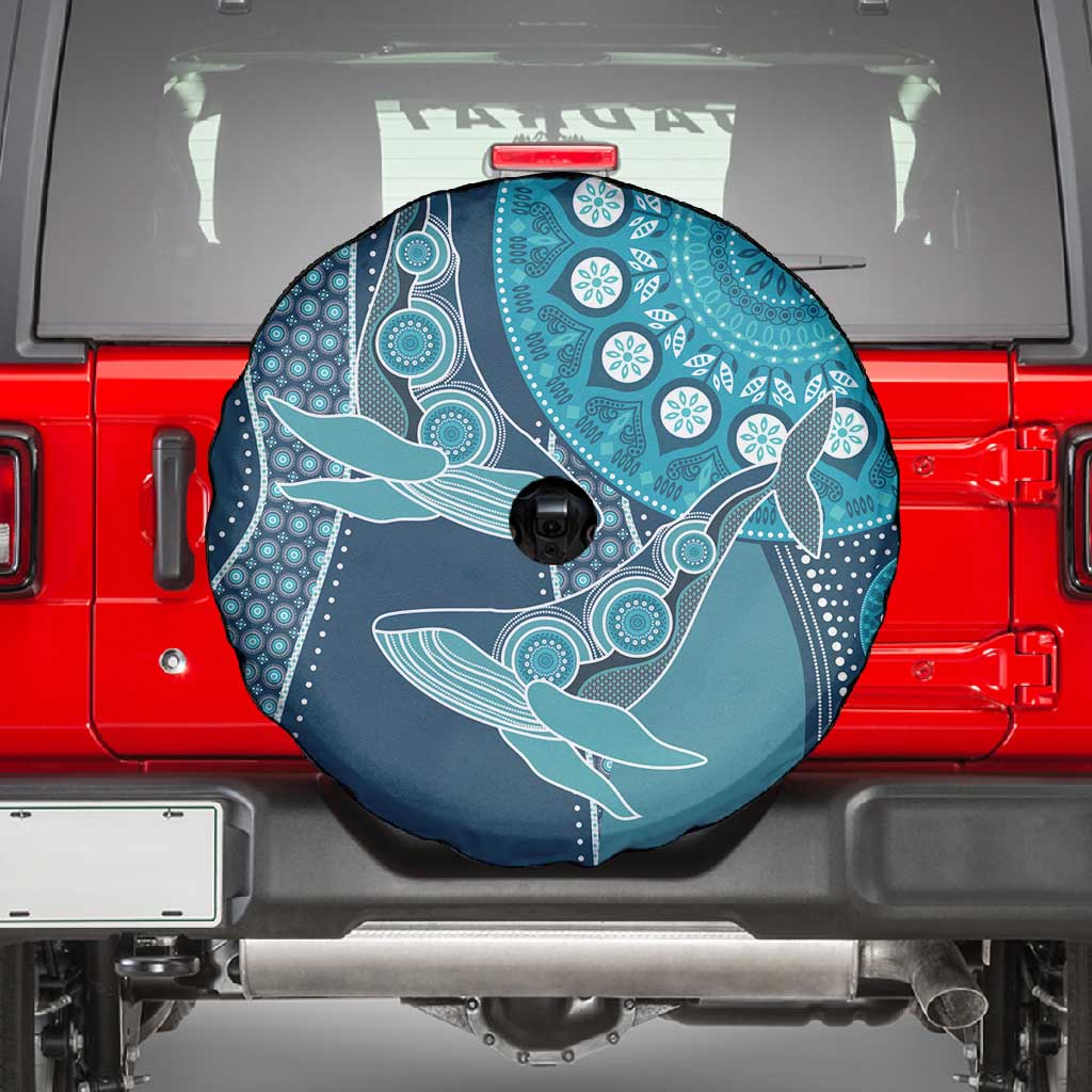South Africa Whale Festival Spare Tire Cover African Shwe Shwe Pattern - African Pride
