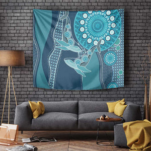 South Africa Whale Festival Tapestry African Shwe Shwe Pattern - African Pride