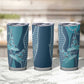 South Africa Whale Festival Personalized Tumbler Cup African Shwe Shwe Pattern - African Pride