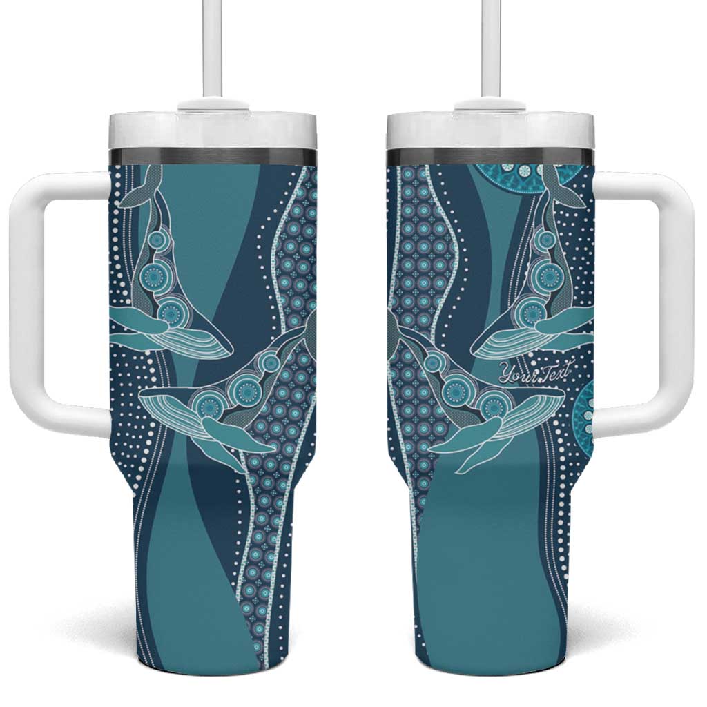 South Africa Whale Festival Personalized Tumbler With Handle African Shwe Shwe Pattern - African Pride