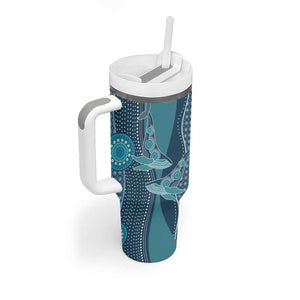 South Africa Whale Festival Personalized Tumbler With Handle African Shwe Shwe Pattern - African Pride