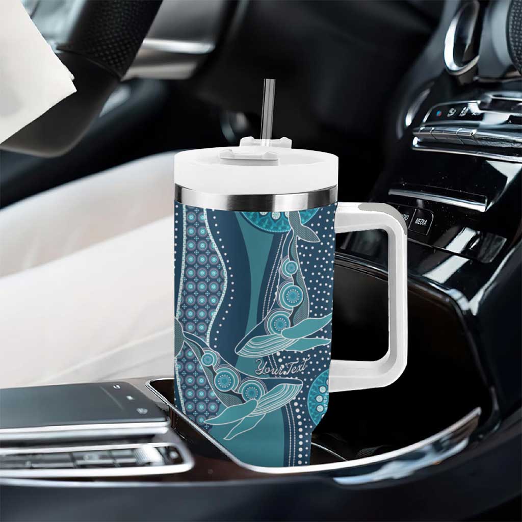 South Africa Whale Festival Personalized Tumbler With Handle African Shwe Shwe Pattern - African Pride