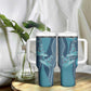 South Africa Whale Festival Personalized Tumbler With Handle African Shwe Shwe Pattern - African Pride