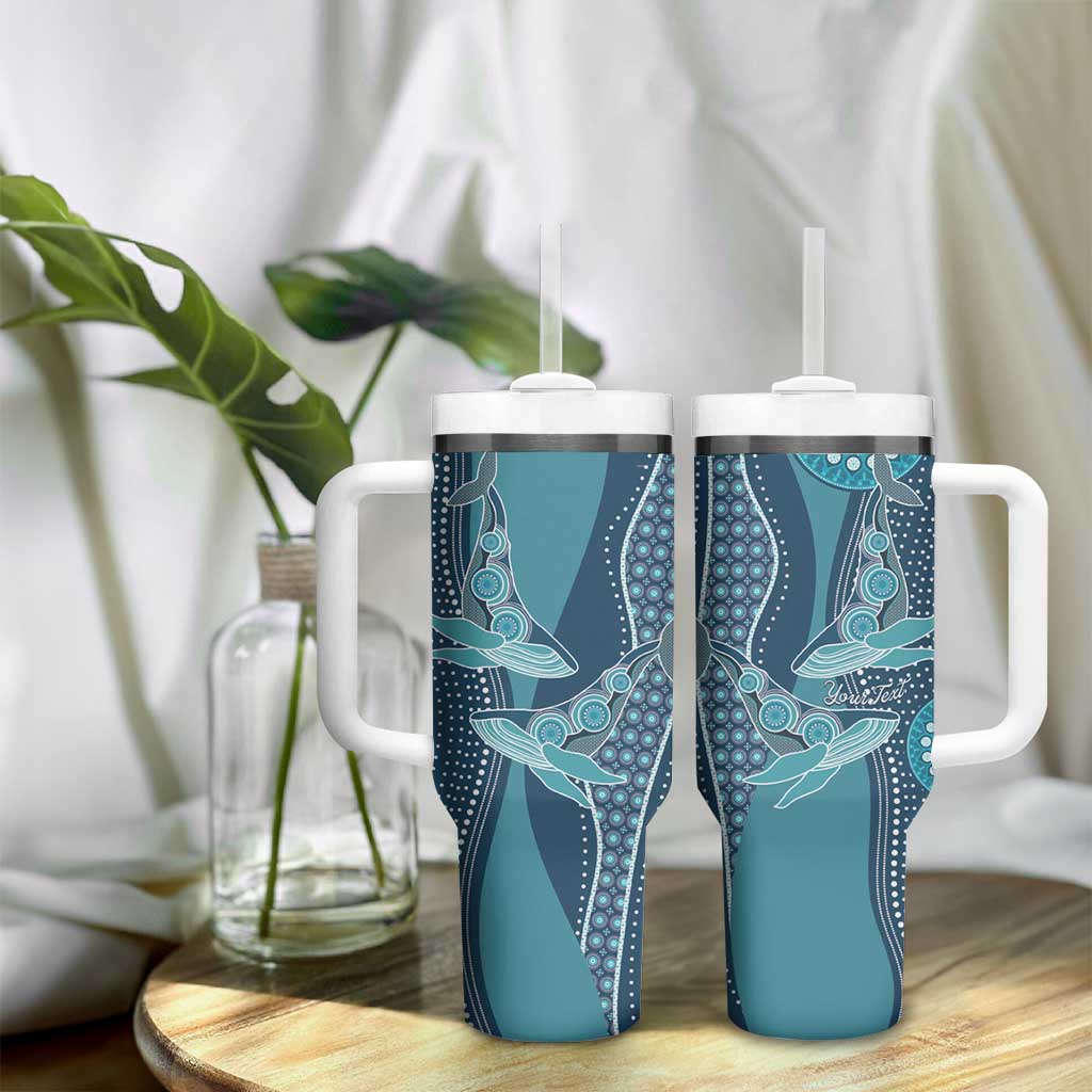South Africa Whale Festival Personalized Tumbler With Handle African Shwe Shwe Pattern - African Pride