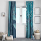 South Africa Whale Festival Window Curtain African Shwe Shwe Pattern - African Pride