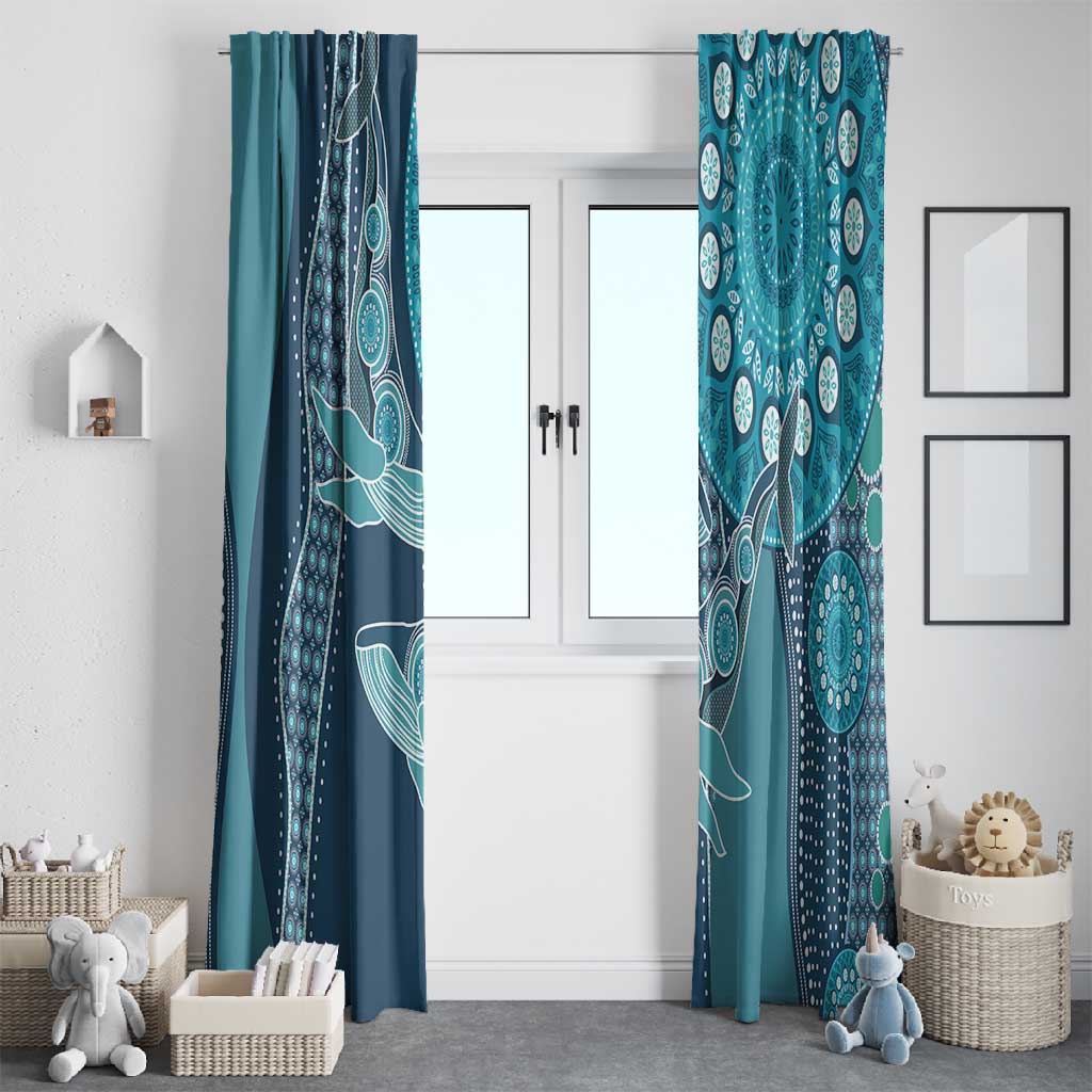 South Africa Whale Festival Window Curtain African Shwe Shwe Pattern - African Pride