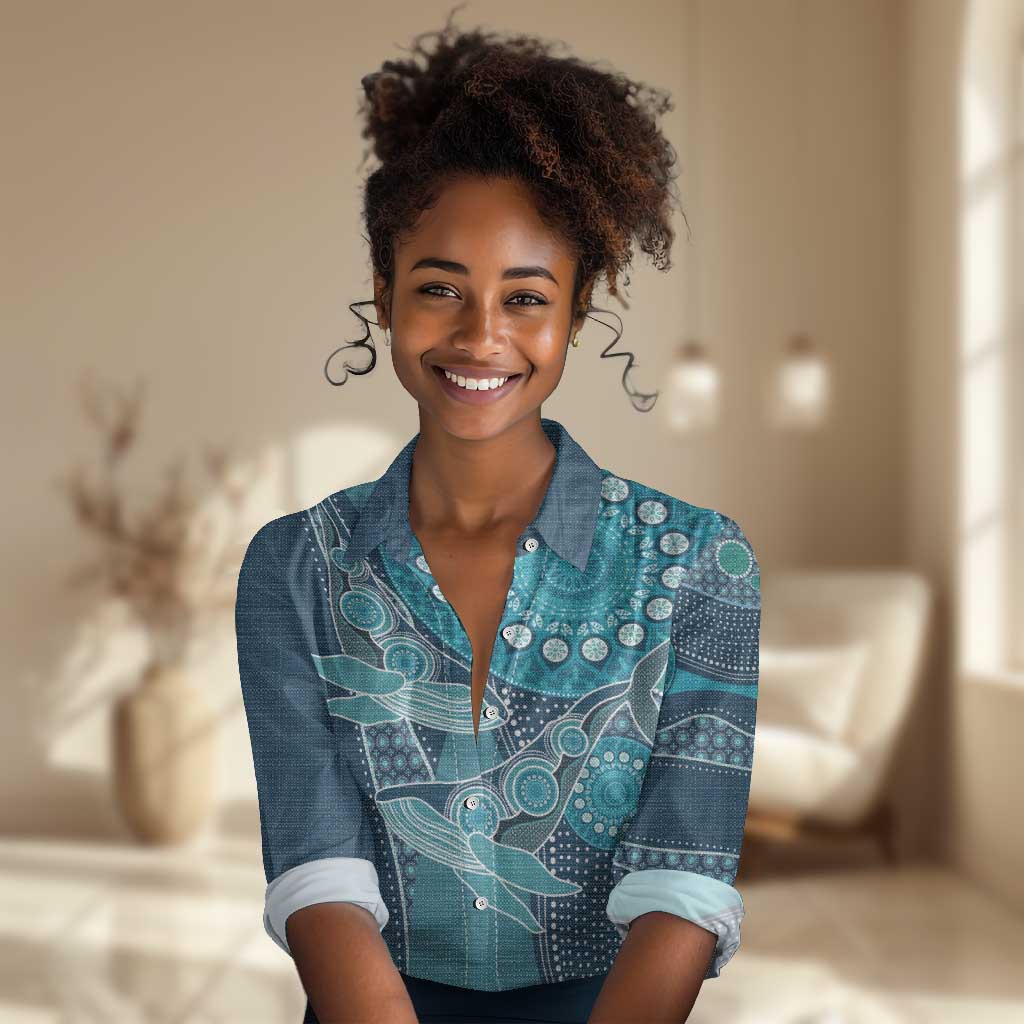 South Africa Whale Festival Personalized Women Casual Shirt African Shwe Shwe Pattern - African Pride