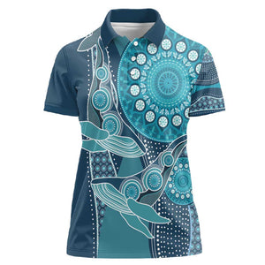 South Africa Whale Festival Personalized Women Polo Shirt African Shwe Shwe Pattern - African Pride