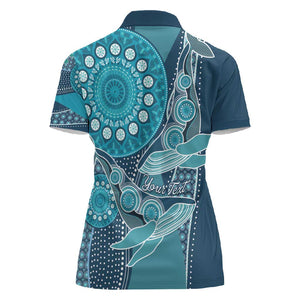 South Africa Whale Festival Personalized Women Polo Shirt African Shwe Shwe Pattern - African Pride
