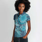 South Africa Whale Festival Personalized Women Polo Shirt African Shwe Shwe Pattern - African Pride