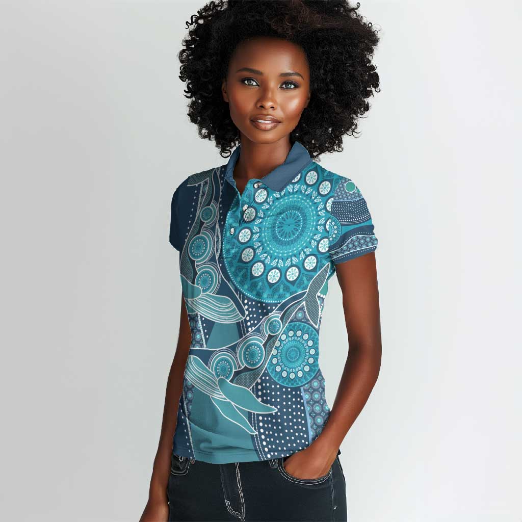 South Africa Whale Festival Personalized Women Polo Shirt African Shwe Shwe Pattern - African Pride