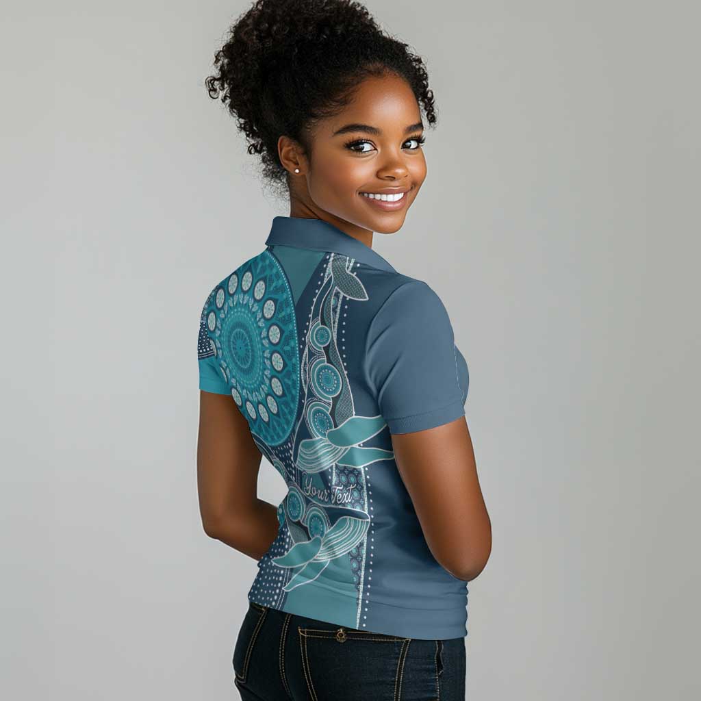 South Africa Whale Festival Personalized Women Polo Shirt African Shwe Shwe Pattern - African Pride